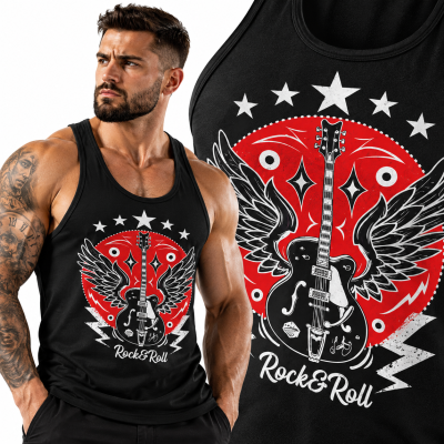 TANK TOP HORROR ROCKABILLY ROCK N ROLL